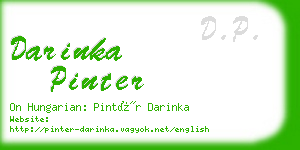 darinka pinter business card